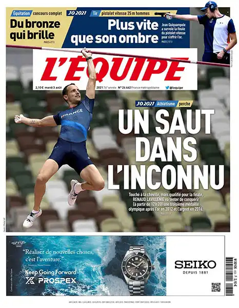 L'equipe du 03 Aout 2021