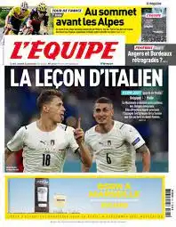 L'equipe du 04 Juillet 2021