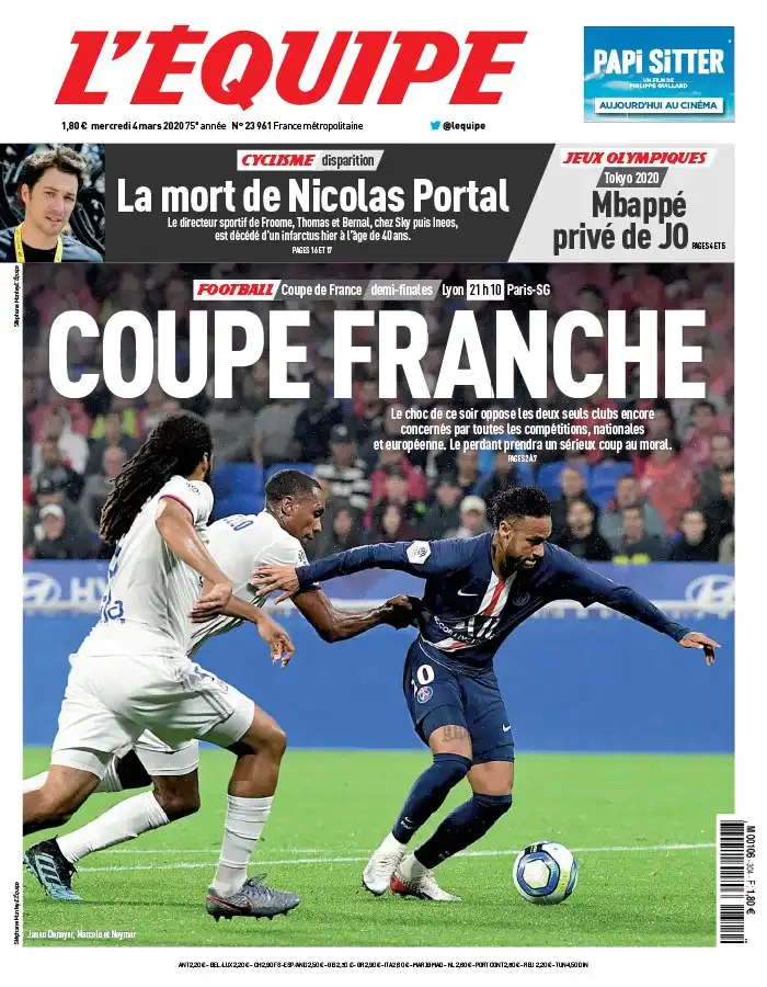 L'equipe du 04 Mars 2020