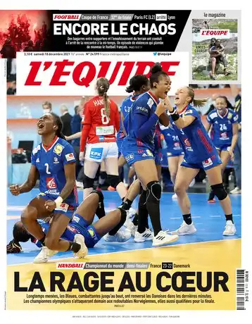 L'equipe du 18 décembre 2021