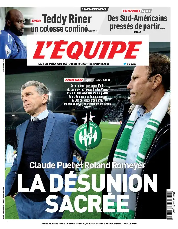 L'equipe du 20 Mars 2020