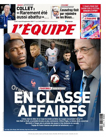 L'equipe du 20 Septembre 2022