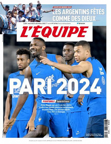 L'equipe du 21 Décembre 2022