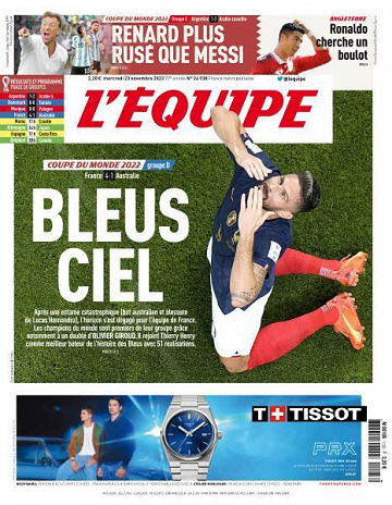 L'equipe du 23 Novembre 2022