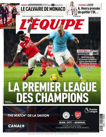 L'equipe du 26 Avril 2023