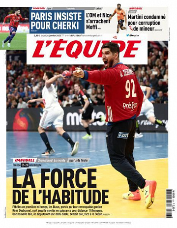 L'equipe du 26 Janvier 2023