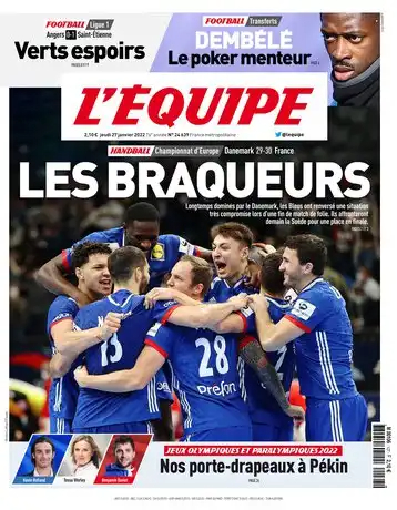 L'equipe du 27 Janvier 2022