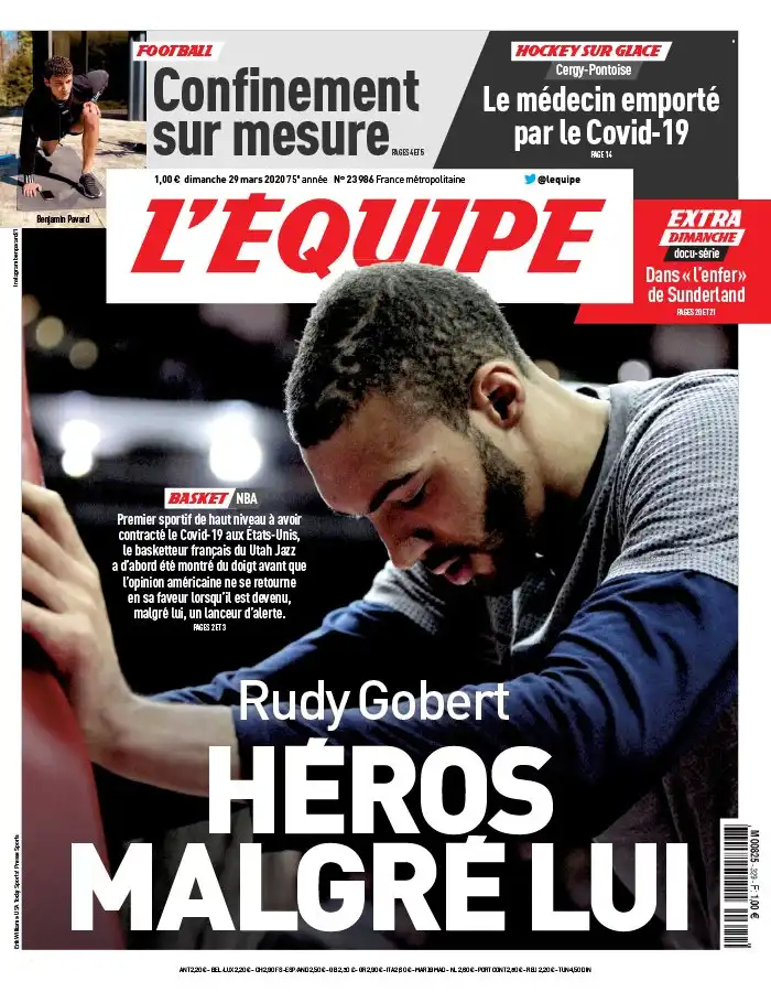 L'equipe du 29 Mars 2020