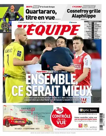 L'equipe du 30 Aout 2021