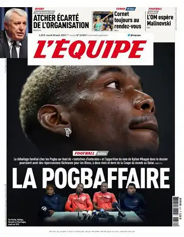 L'equipe du 30 Aout 2022