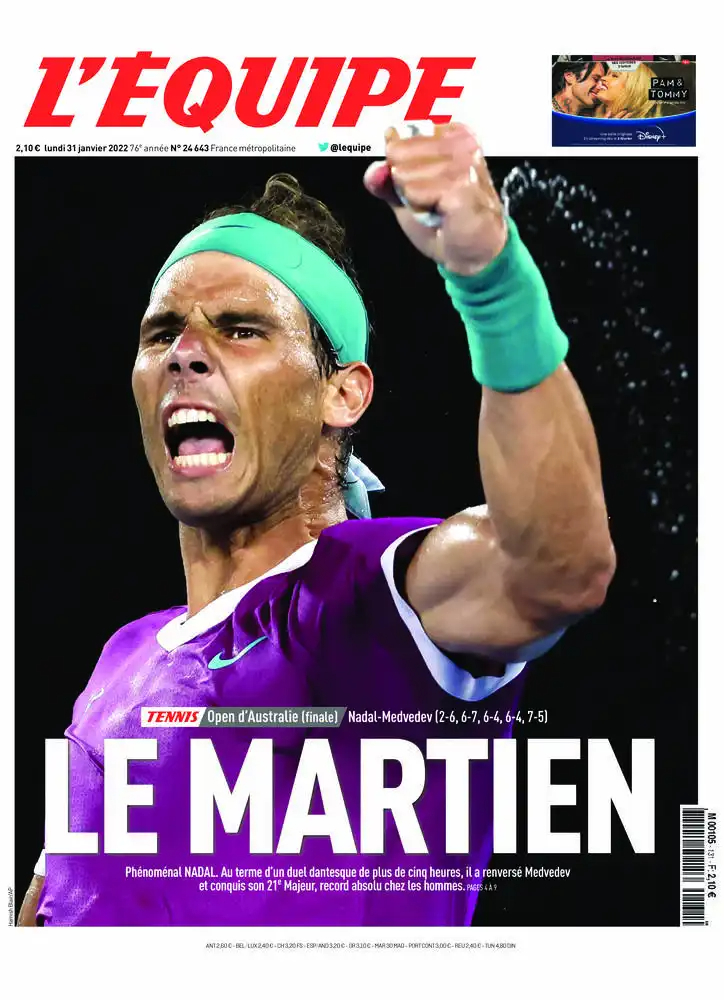 L'equipe du 31 Janvier 2022