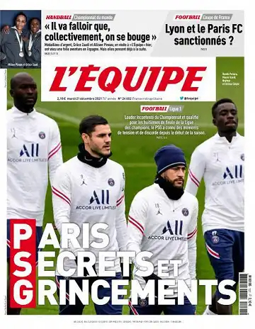 L'equipe du Mardi 21 décembre 2021