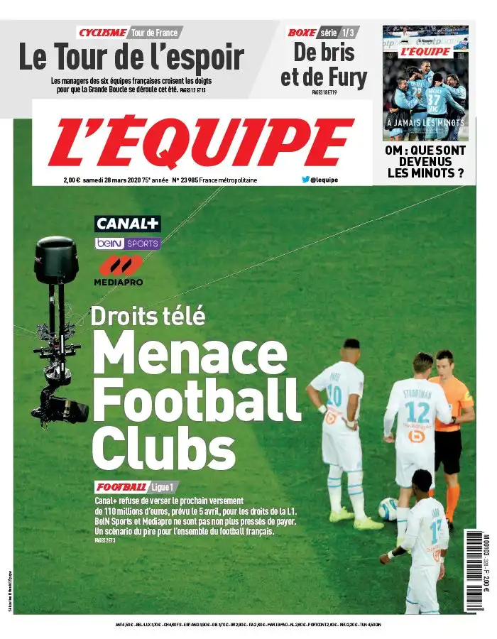 L'equipe + Magazine du 28 Mars 2020