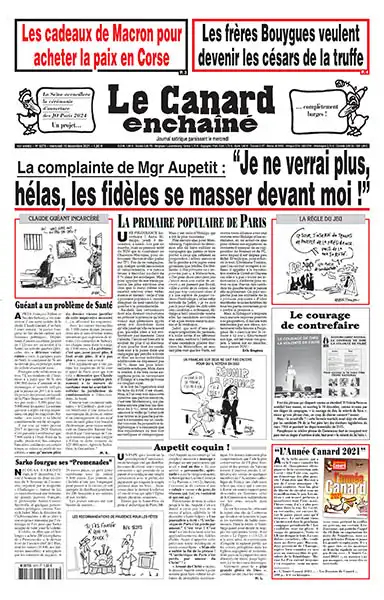 Le Canard Enchaîné - 15 Decembre 2021