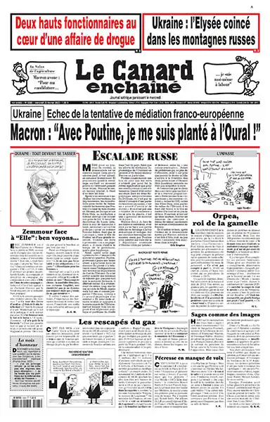 Le Canard Enchaîné - 23 Fevrier 2022