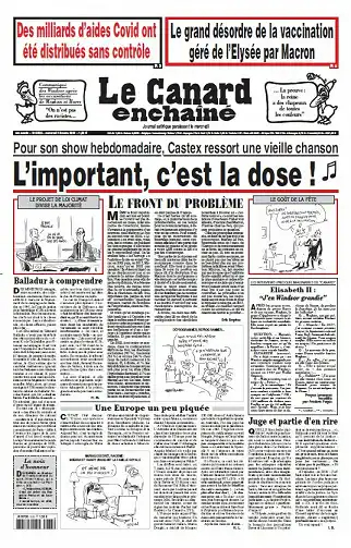 Le Canard Enchaîné N°5244 - 12 Mai 2021