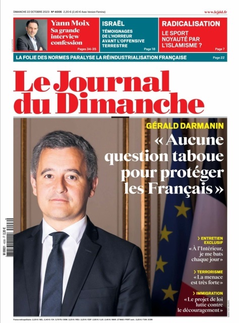 Le Journal du Dimanche - 22 Octobre 2023