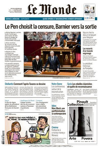 Le Monde du 04 Décembre FRENCH PDF 2024