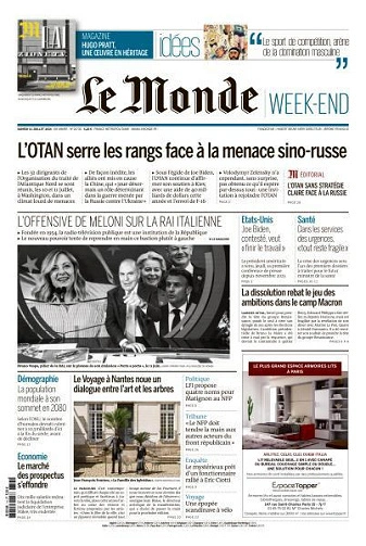 Le Monde du 13 Juillet FRENCH PDF 2024