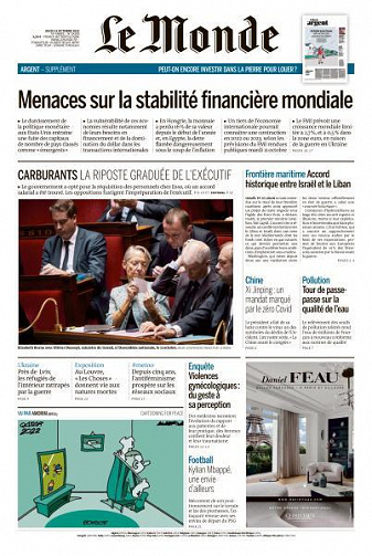 Le Monde du 13 Octobre 2022