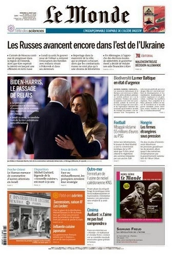 Le Monde du 21 Août FRENCH PDF 2024