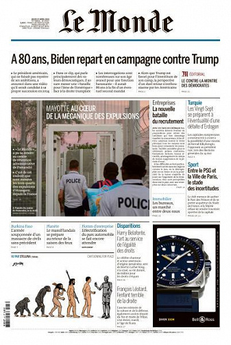 Le Monde du 27 Avril 2023