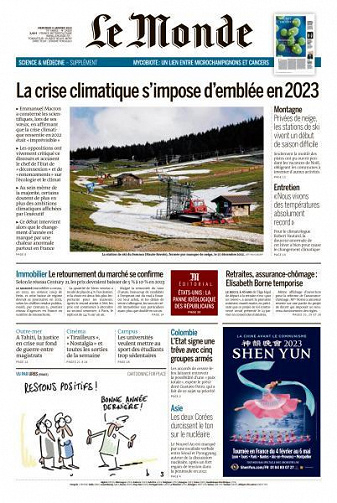 Le Monde du 4 Janvier 2023