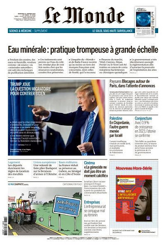 Le Monde du Mercredi 31 Janvier 2024