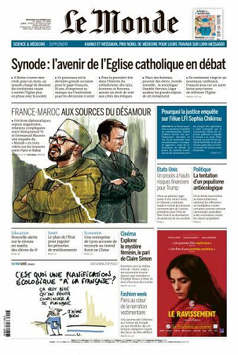 Le Monde du Mercredi 4 Octobre 2023